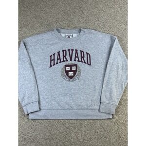 Harvard University Veritas Crest Logo Crew Neck Sweatshirt Women's Size Small